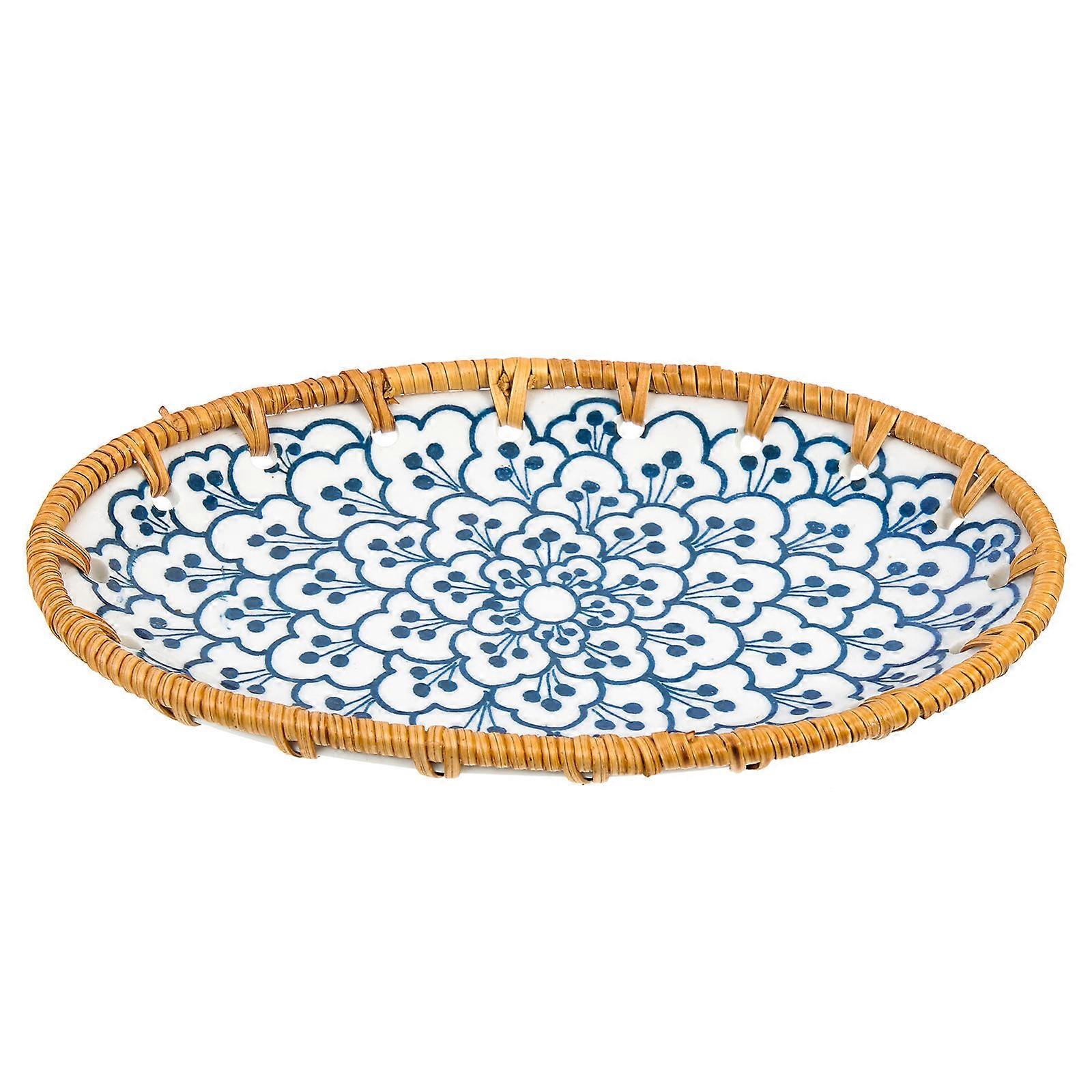 Woven Plate Fruit Arrangement Tray Suitable for Storage Use