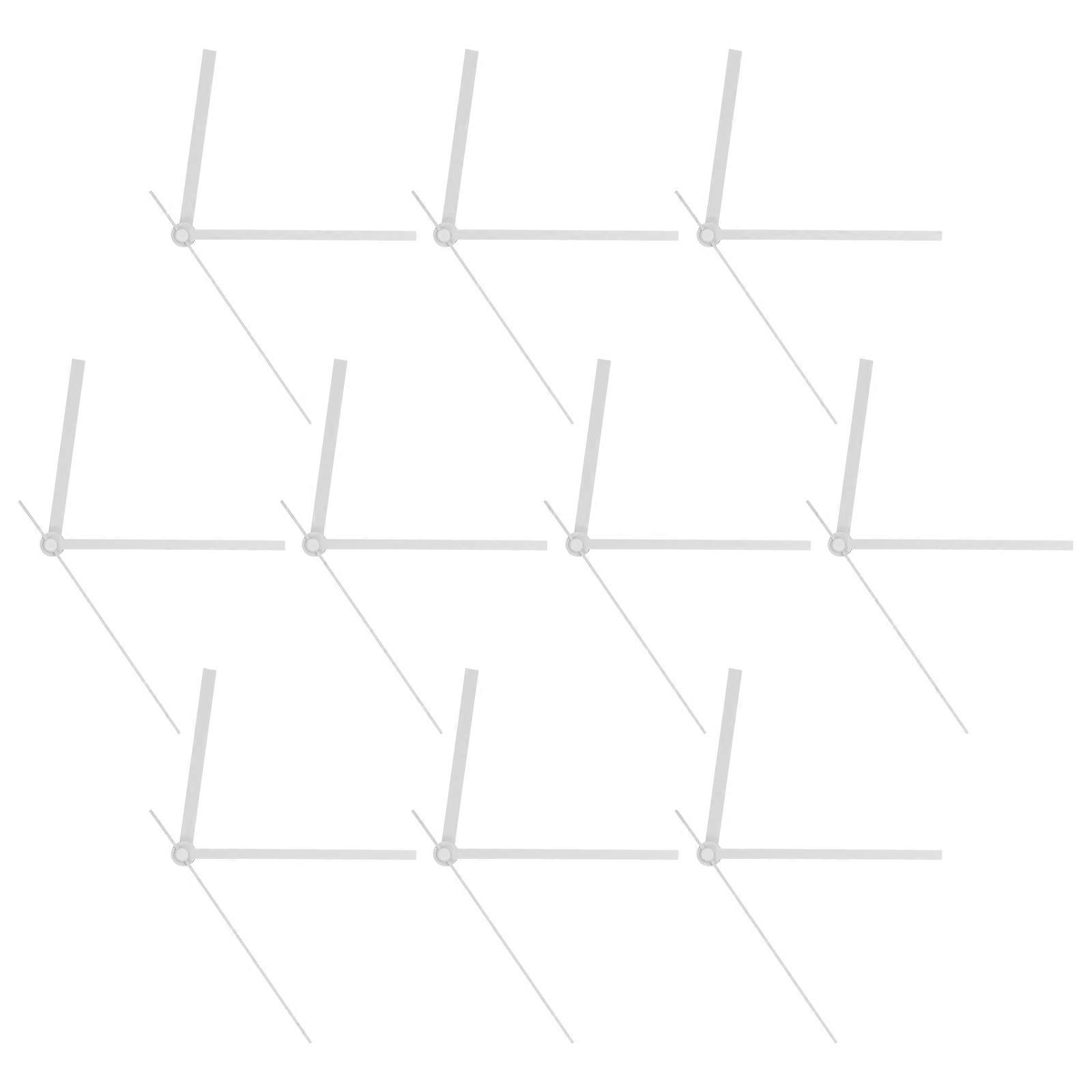 Clock Hands Kit Aluminum DIY Wall Clock Hands Replacement 10Sets White