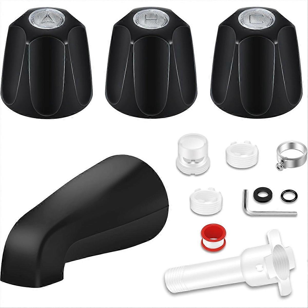 Tub Shower Trim Kit with Matte Black Finish
