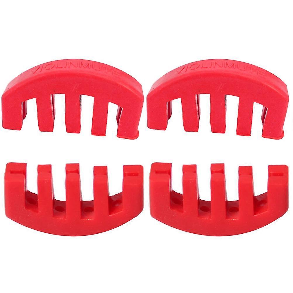 Professional Rubber Violin Practice Mutes for Violin Use 4Pcs Set