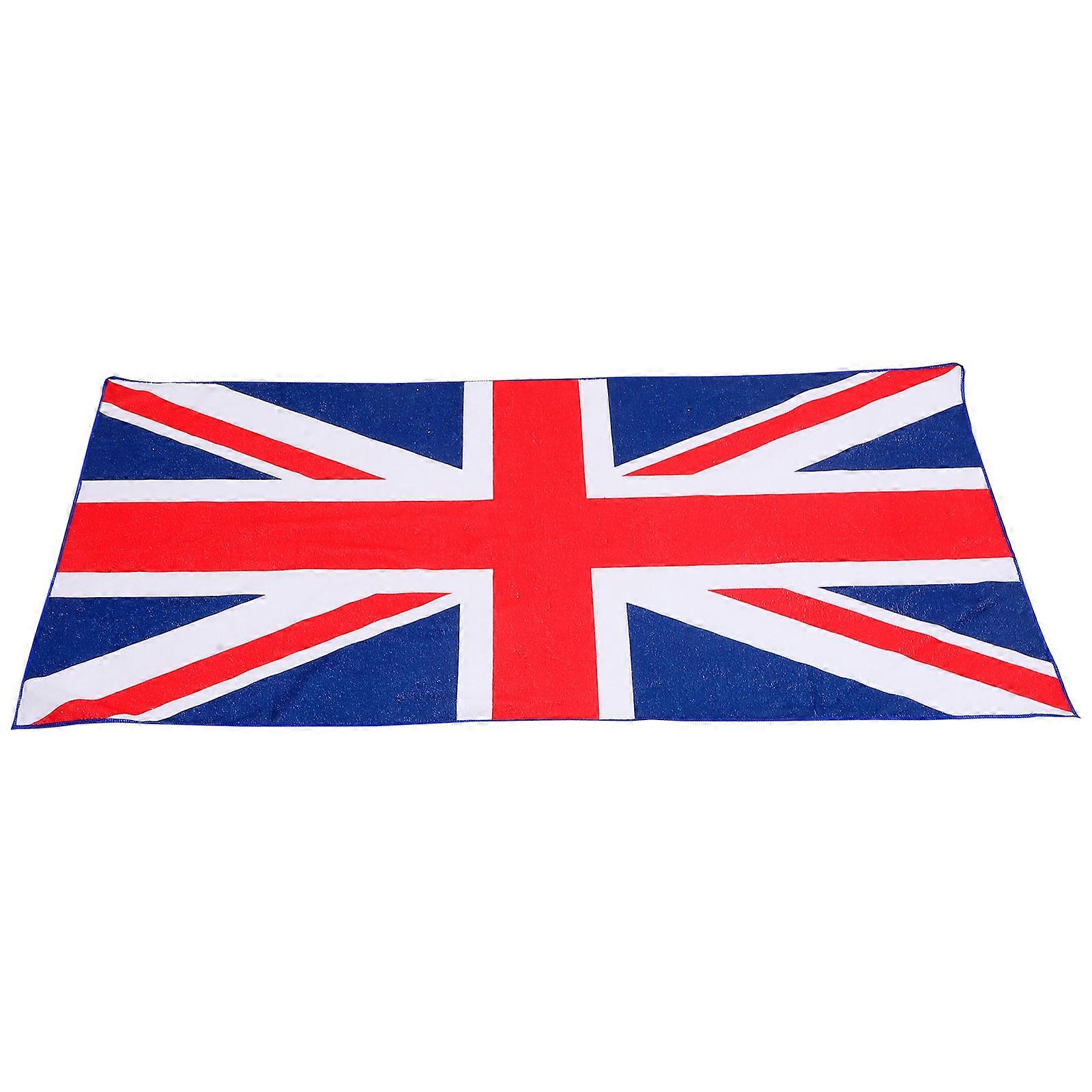 Multi-Use Union Flag Beach Towel for Bath with 5Pcs Quick-Drying Towels
