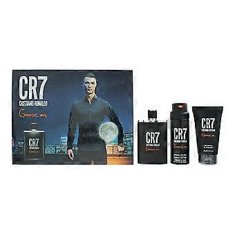 Cristiano Ronaldo CR7 Game On Gift Set 100ml EDT Spray + 150ml Shower Gel + 150ml Body Spray