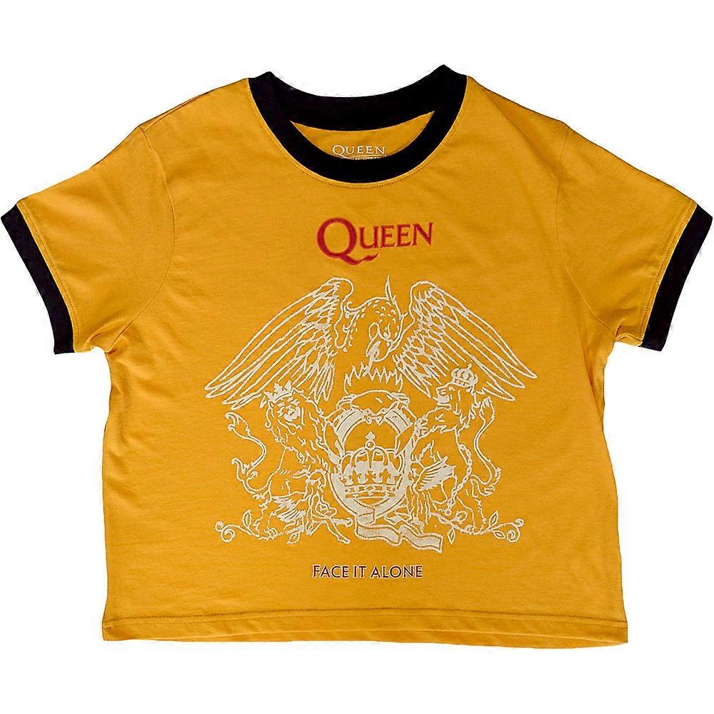 Queen Face It Alone Crest Crop Top