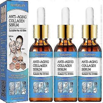 Sérum antiedad de 3 piezas, sérum facial Botoxlux con colágeno, sérum antiarrugas para mujeres y hombres, esencia para atenuar líneas de expresión - T2