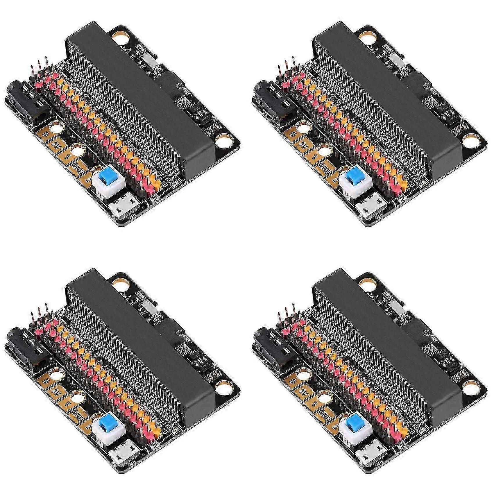 4X Micro-Bit Expansion Board IOBIT V2.0 Breakout Adapter Shield with Buzzer compatible BBC Micro:Bit Kids'S PythonFAST QD