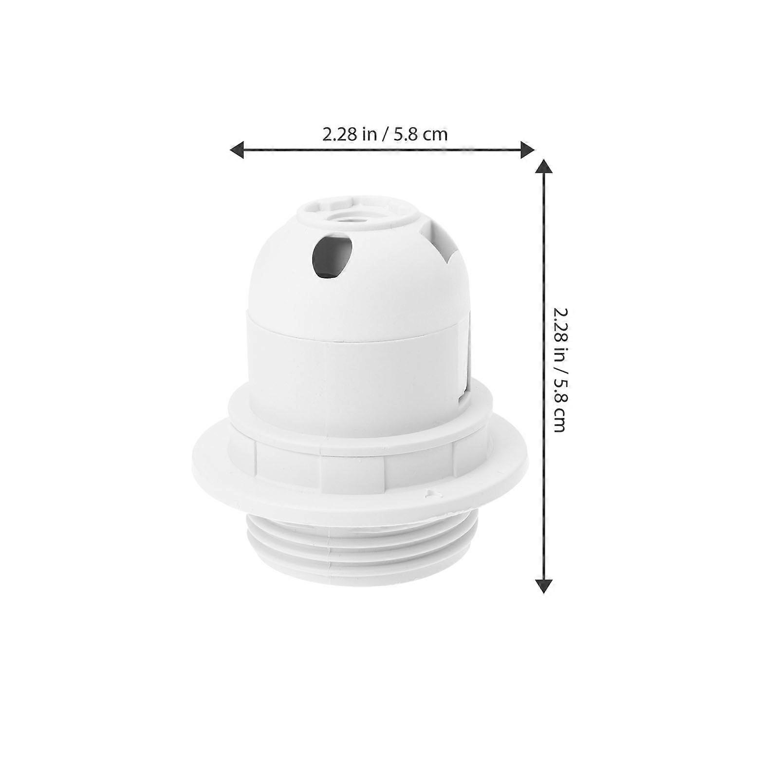 E27 Bulb Socket Plastic Lamp Holder for Lighting Accessories 10Pcs