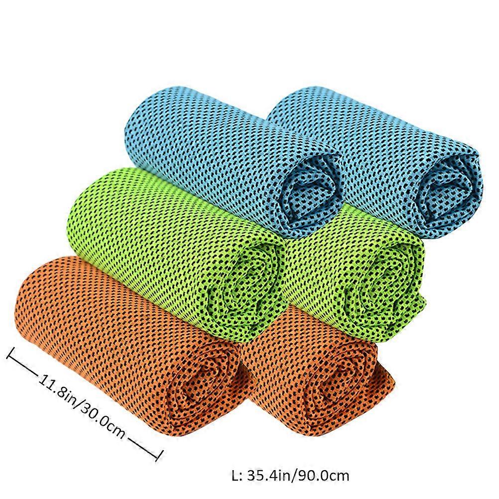 Cooling Sports Towel Set with Sweat Absorption Function 1Set Assorted Colors