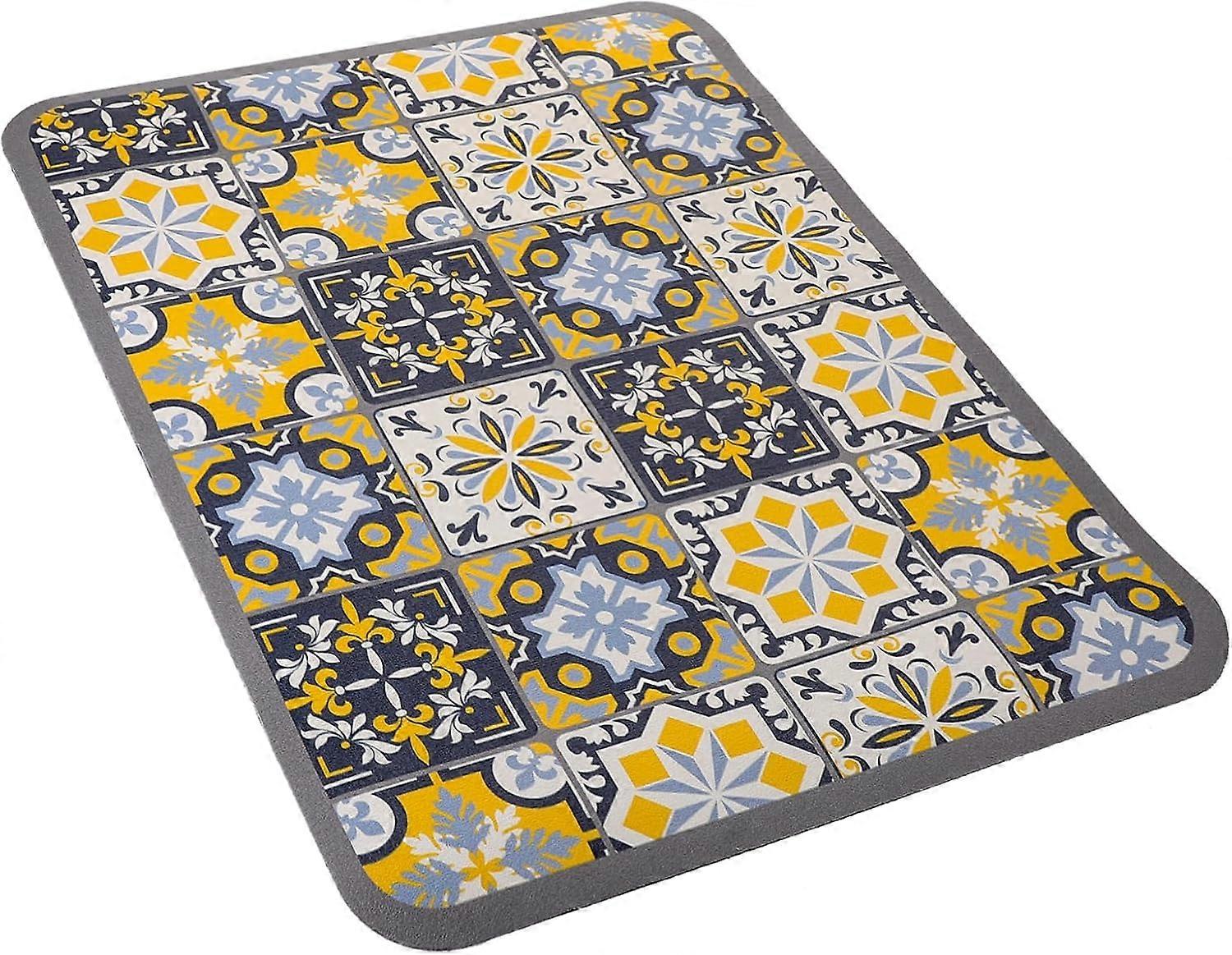 Quick-Drying Dish Draining Mat, Non-Slip Style for Kitchen and Dining