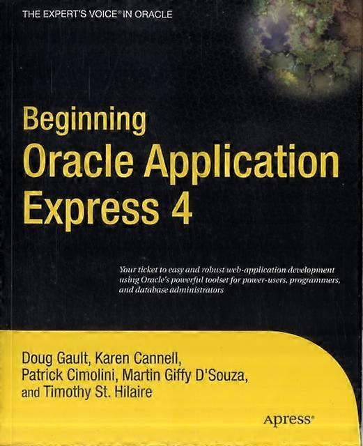 Beginning Oracle Application Express 4 - Doug Gault - Paperback - en Book
