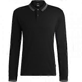 Boss Herren Regular Langarm-Polohemd