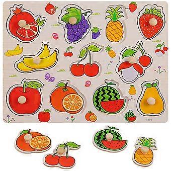 Wooden Toddler Puzzle Interesting Toddler Toy Household Learning Toy Toddler Supply