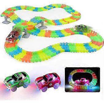 Electric Car Toy Set with 240 Flexible Pieces Suitable for 3-4 Years Old Boys and Girls -XN