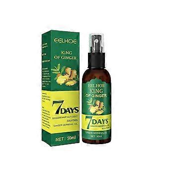 Limited time!!Eelhoe Ginger Hair Spray (50Ml Boxed) Tough Hair Massage Scalp Hair Quality Repair Hair Care Solution_F