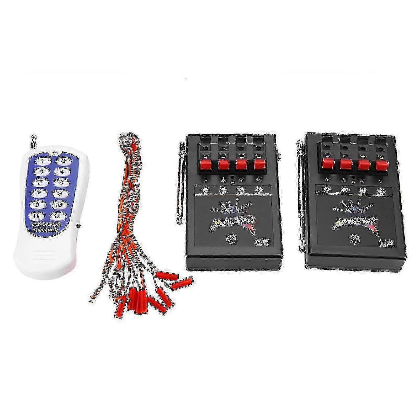 Remote control igniters for fireworks with 12 channel wireless system
