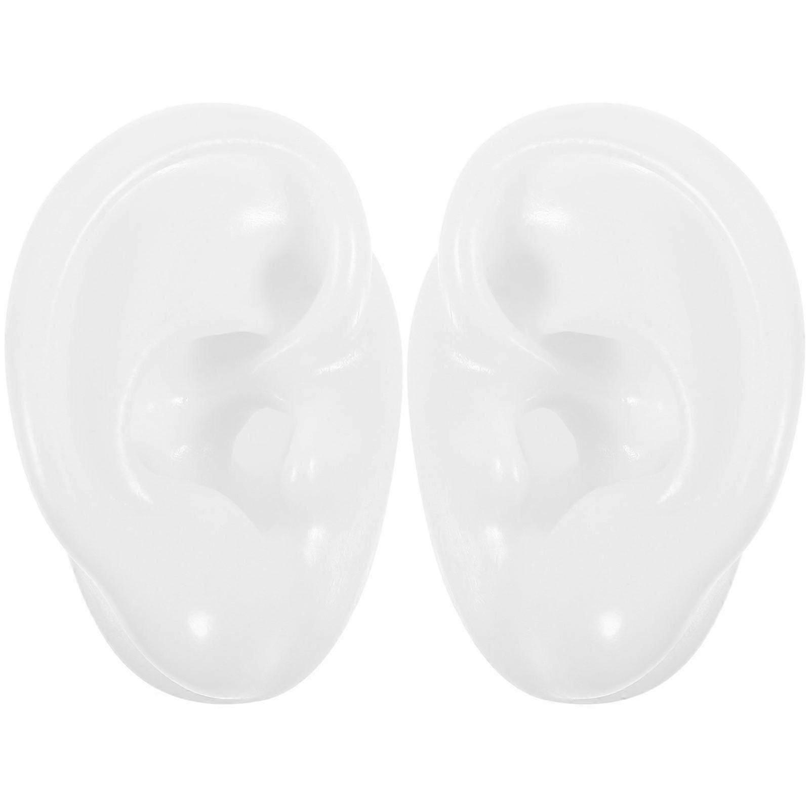 Realistic Silicone Ear Model for Ear Cleaning Practice  Simulation Teaching Tool, 1 Pair