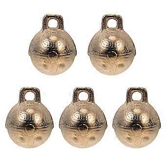 DIY Copper Bell Decorative Bells for Decoration 5Pcs Golden Jingle Bells