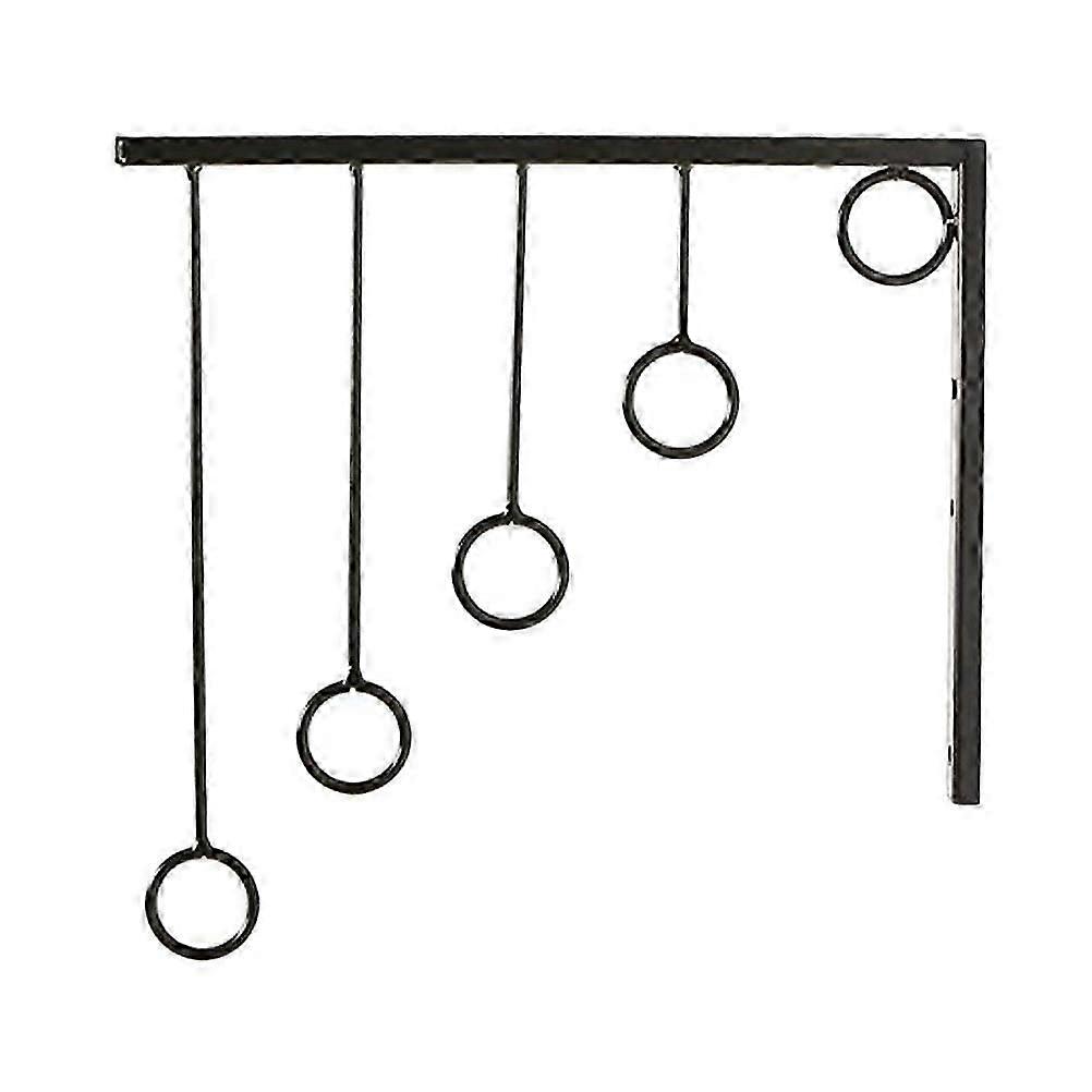 Clothes Rack Iron Wall Hanger Mount Hook Store Display Rectangular Storage 1Set
