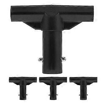 Conjunto de 4 Conectores para Hastes de Trampolim: Tampas de Plástico para Extremidades de Hastes de Trampolim - Manga em Formato de T para Tubo - Cobertura para Tubo de Proteção (Substituição)