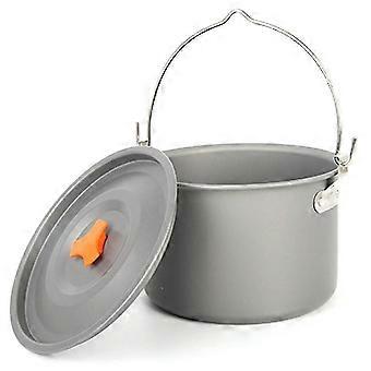 Großer Picknicktopf für 5-6 Personen – Leichter Aluminium-Kochtopf für Camping und Wandern