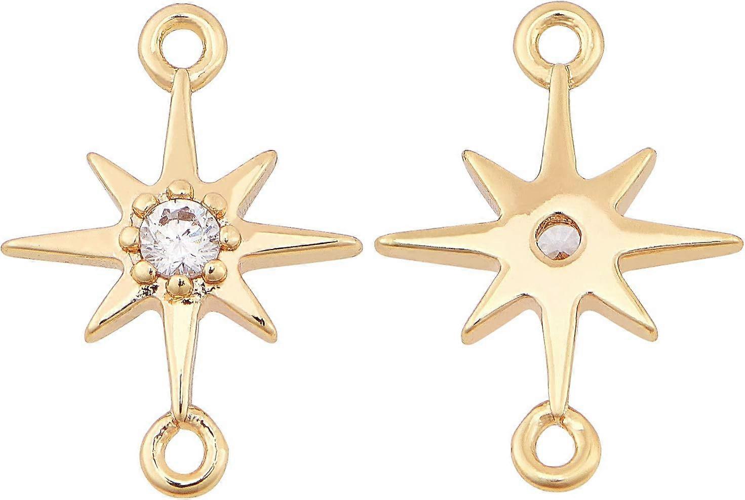 18K Gold Plated Brass Linking Rings