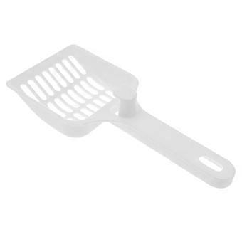 Filtre en plastique blanc pour litière pour animaux, pour un nettoyage efficace et durable.