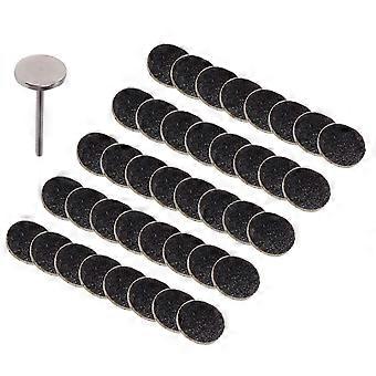 Black Pedicure Sanding Discs Foot Grinder for Dead Skin Removal 50Pcs Pack