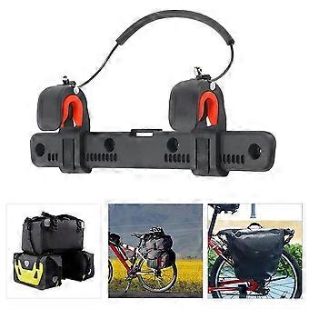 Bike Bag Buckle Clip, Adjustable Side Bag Buckle Bicycle Pannier Clip Strap Mount Luggage Saddle Rack with Pannier Clip