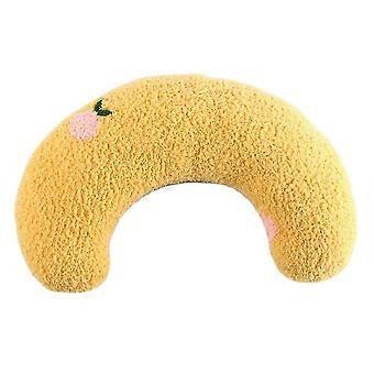 Pet Dog Soft Calming Bed, Fluffy Half Donut Cuddler with Neck Pillow for Dogs