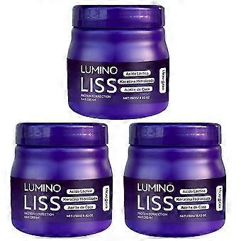 Professional Protein Straightening Cream LongLasting, Nourishing Hair Smoothing Solution w/ Damage Protection for Silky, Manageable