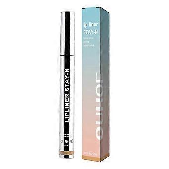 1-6pcs OUHOE Crayon à lèvres Stay-N Brun clair longue durée, imperméable à l’eau finition brillante naturelle Peel-Off Li