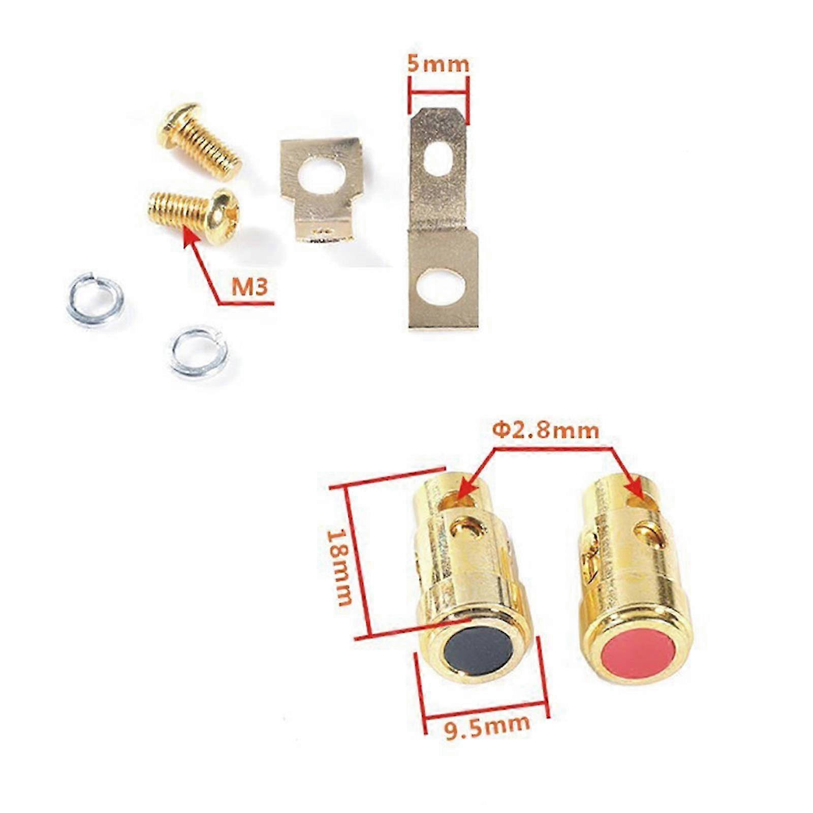 Speakers Terminal Posts Press Self-Locking Terminals Socket Wire Clip Spring Lock Wire Holder, Horn Amplifiers Accessory