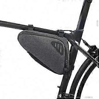 Triangle Bike Frame Bag for Road & MTB - Lightweight Grey Cycling Storage