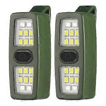 Small Rechargeable LED Flashlight, Running Clip Lights compatible with Runners, Safety Bike Lights compatible with Dog Walking At Night-JXLGV