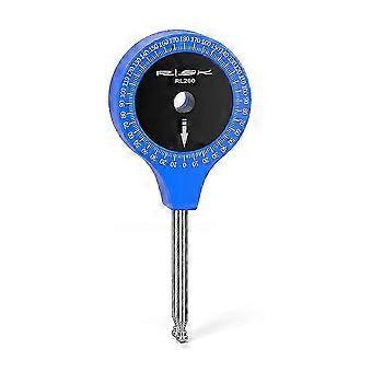 Bike Knee Angle Protractor, Cycling Posture Measuring Tool for Road Bicycle, Retractable Arm Leg Angle Finder with Hanging Hole, Plastic, Blue