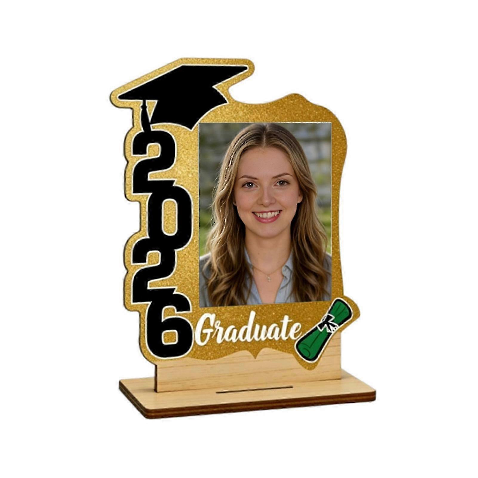 2026 Rustic Wooden Grad Frame
