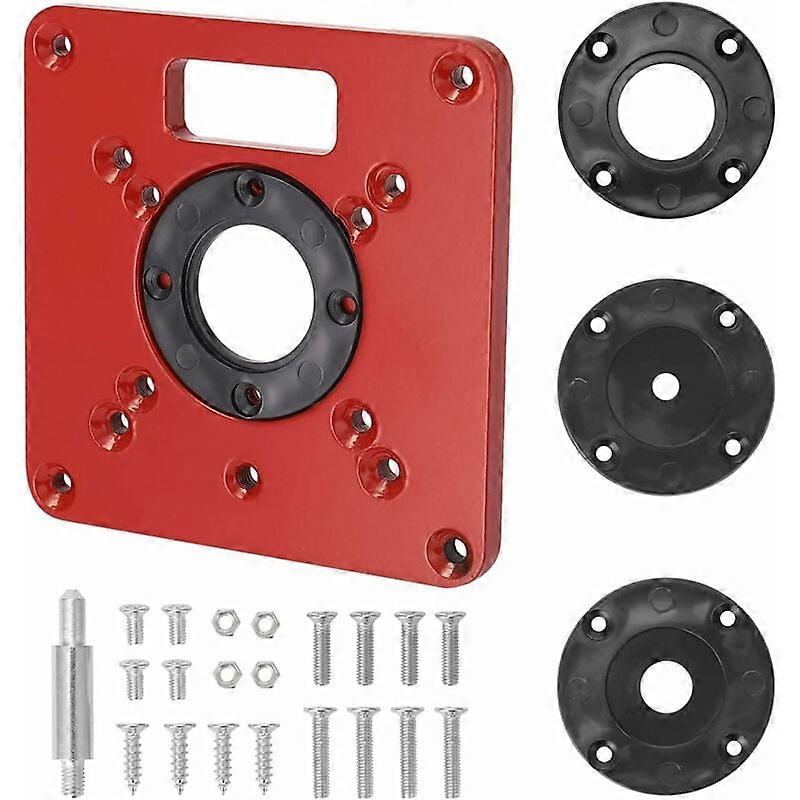 Aluminium Insert Plate, Centre-Hole Bushing, Scratch-Resistant Router Table