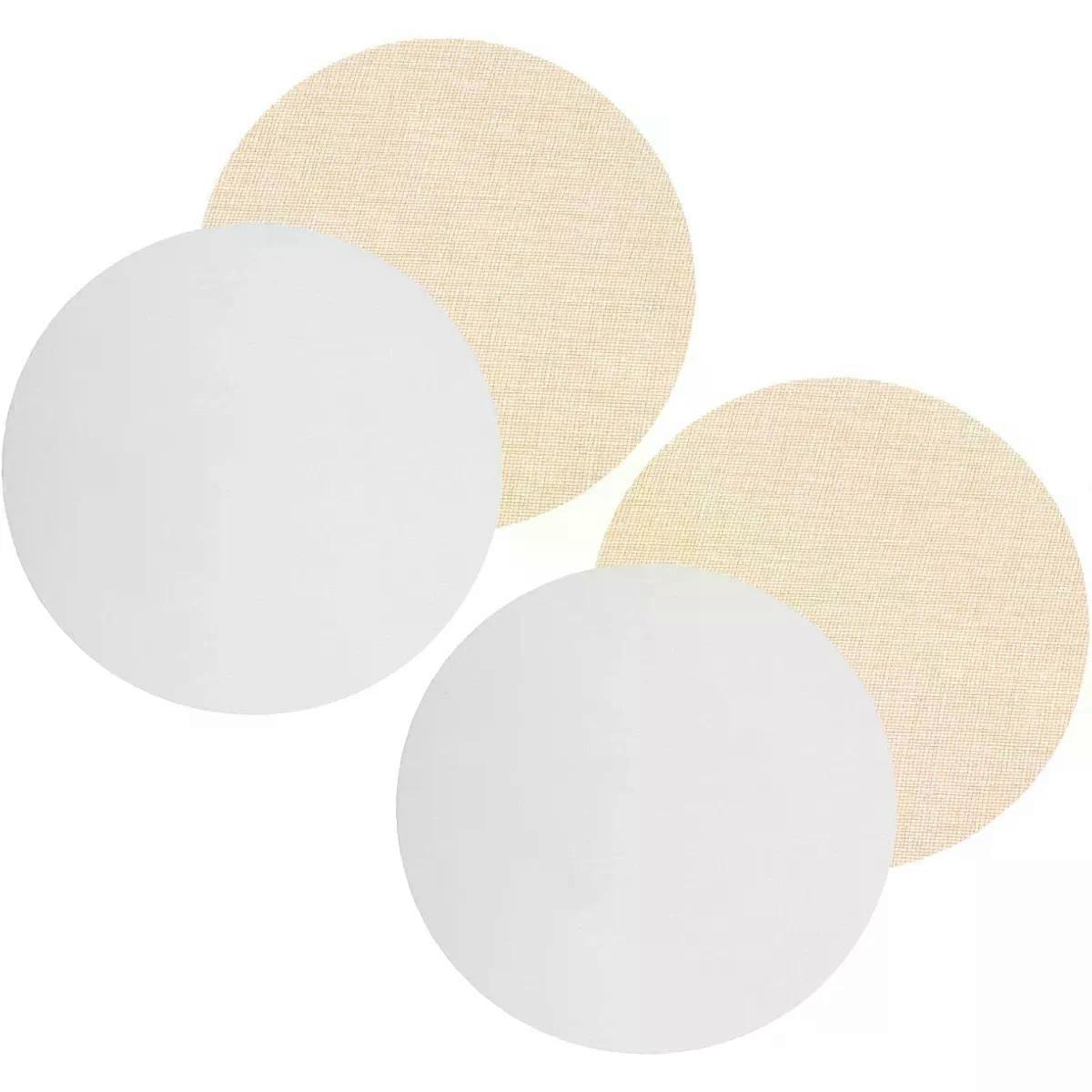 4pcs Inch round Cloth Light Diffuser Disc for LED Ceiling Lamps