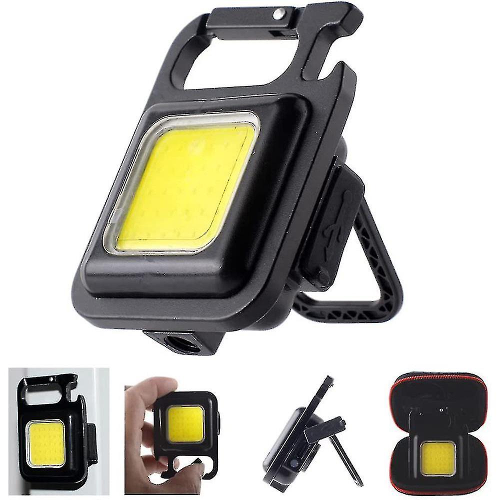 Outdoor Camping Lights Multifunctional Portable Usb Emergency Repair Lights Mini Keychain Lights Highlight Cob Work Lights