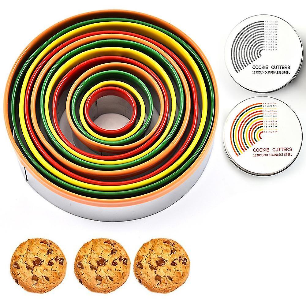Round Cookie Biscuit Cutter Set,graduated Circle Pastry