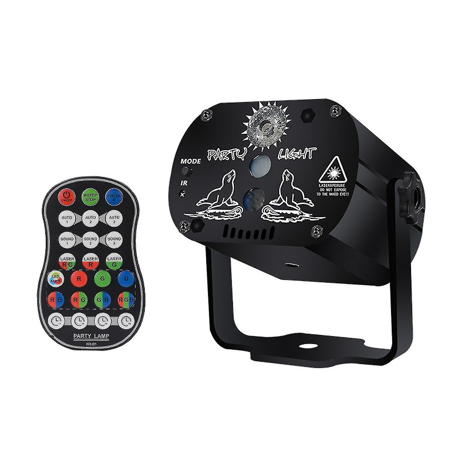 Portable Laser Show Laser Box Remote Rgb Scan Projector Led Strobe Party Stage Lighting Lamp