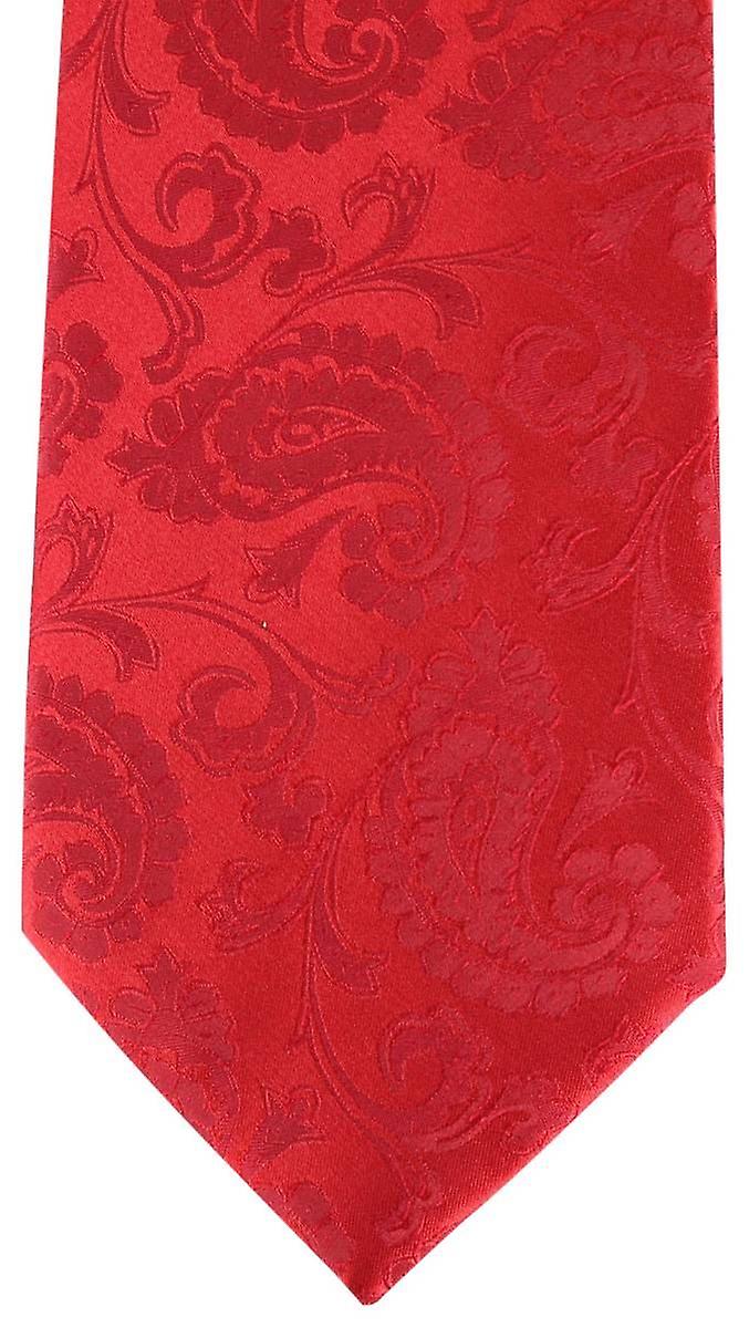 David Van Hagen Paisley Tie - Red