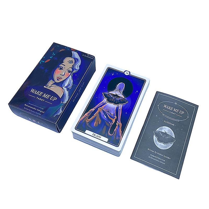 12*7cm Wake Me Up Tarot Card Prophecy Divination Deck Party Board Game W/manual