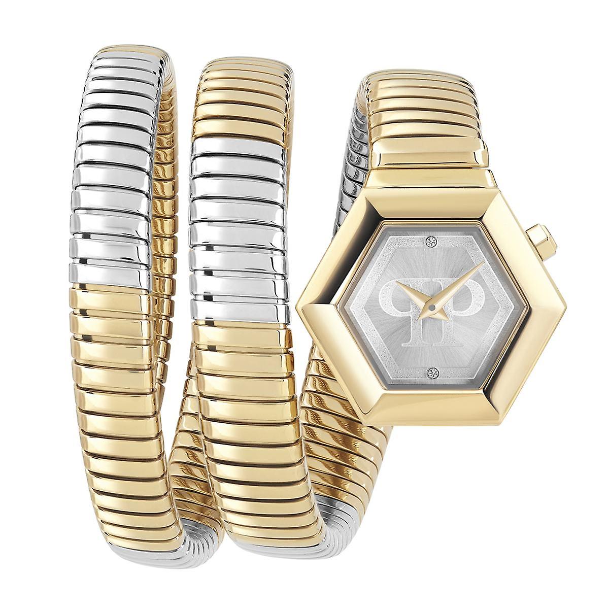 菲利普·普莱因(Philipp Plein)妇女手表 模拟石英SNAKE HEXAGON PWZAA0223不锈钢