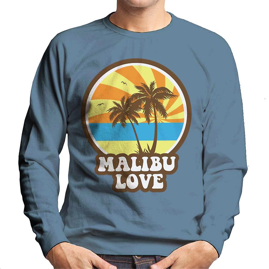 Malibu kärlek Retro Sunset mäns tröja