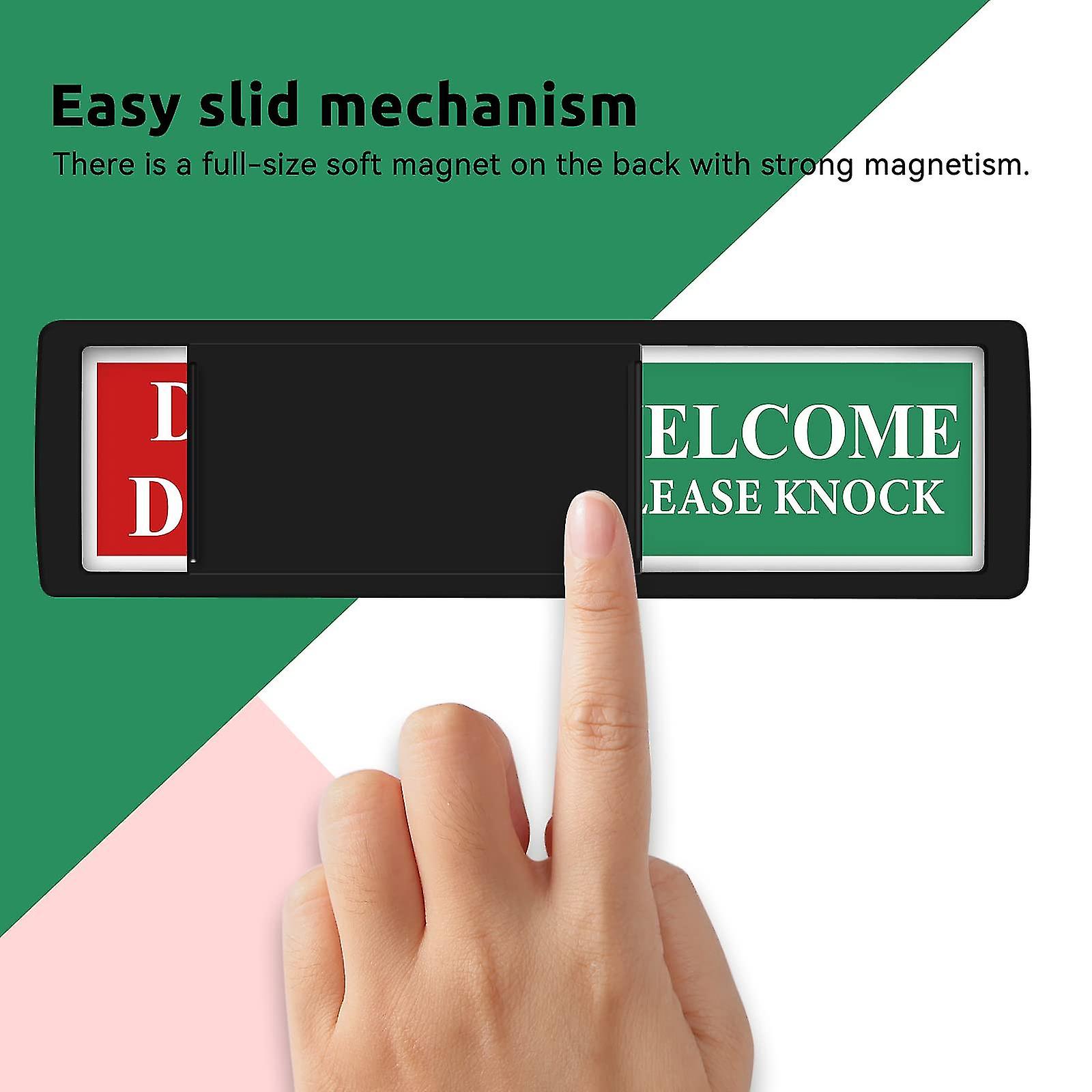 3 Pièces Panneaux De Porte Coulissants Indicateur Vacant