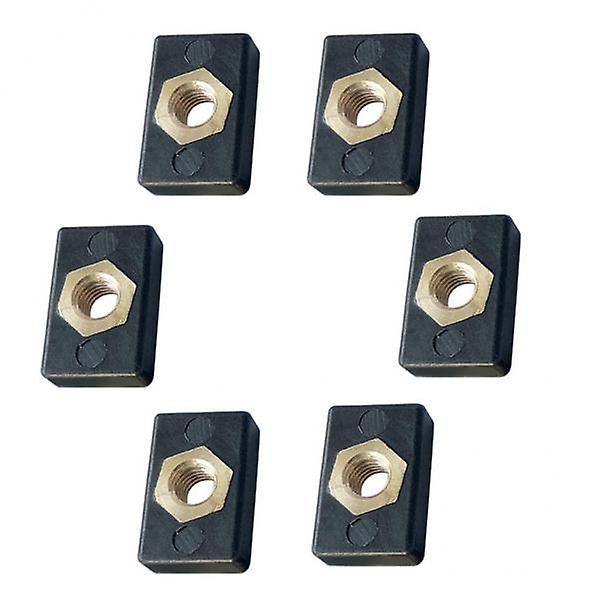 5x 6pcs M6 Copper Nut Nutsert Nylon Hardware for Kayak Boat Mariner Trail Rail