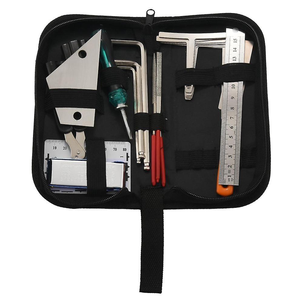 Guitar Tool Kit Repairing Maintenance Tools String Organizer String Action Ruler Gauge Measuring To