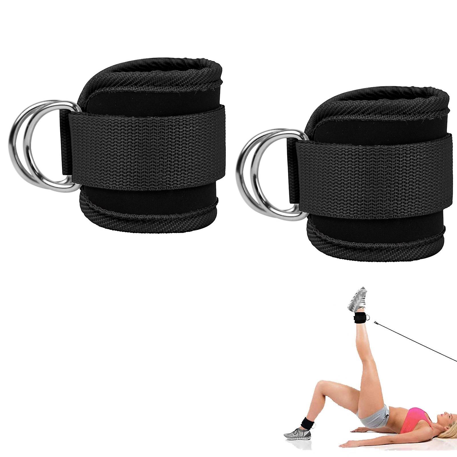 Ankelrem för styrketräning med vajermaskiner 2 Pack
