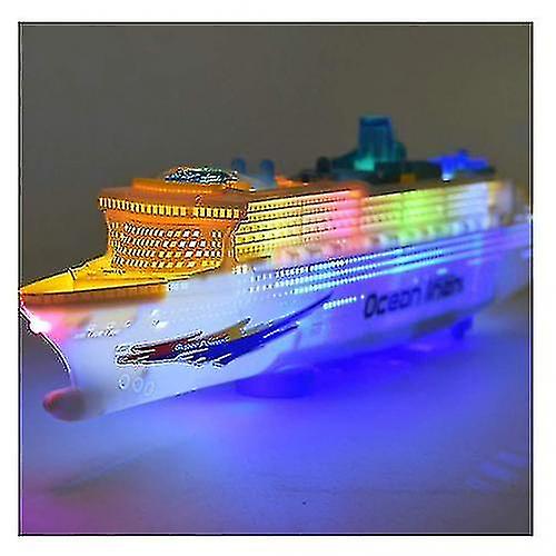 子供の多彩な海洋定期船のクルーズ船は軽い健全なおもちゃを導きました