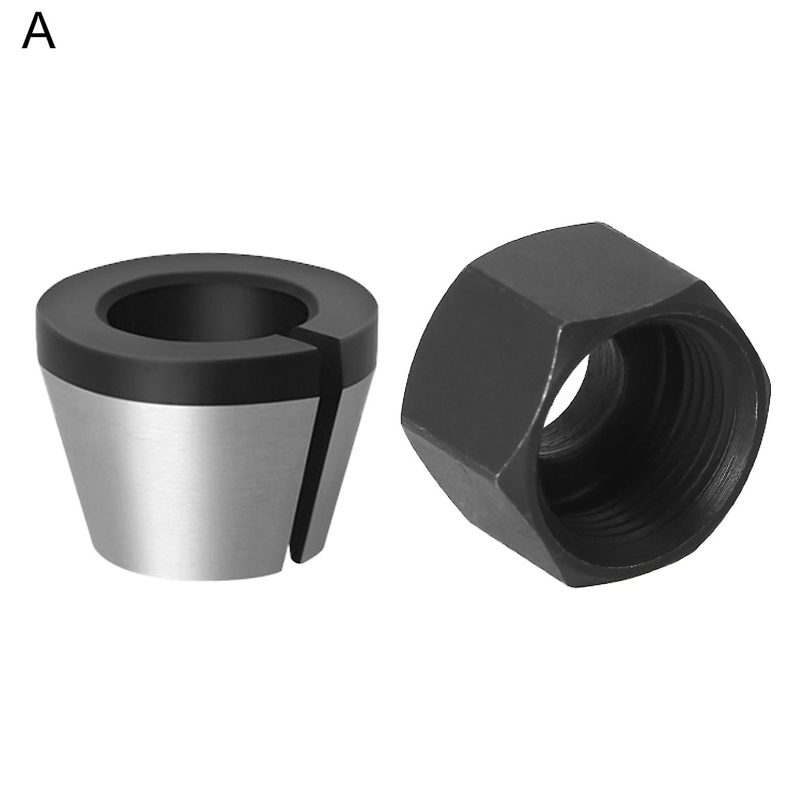 1 Set Engraving Collet High Hardness Rust-proof High Speed Steel Trimming Machine 6mm Collet Chuck With Nut For Factory